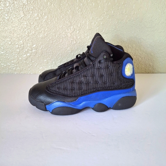 Jordan 13 Retro Hyper Royal Blue &  Black Kids Collectible Sneakers 12C - Picture 2 of 11